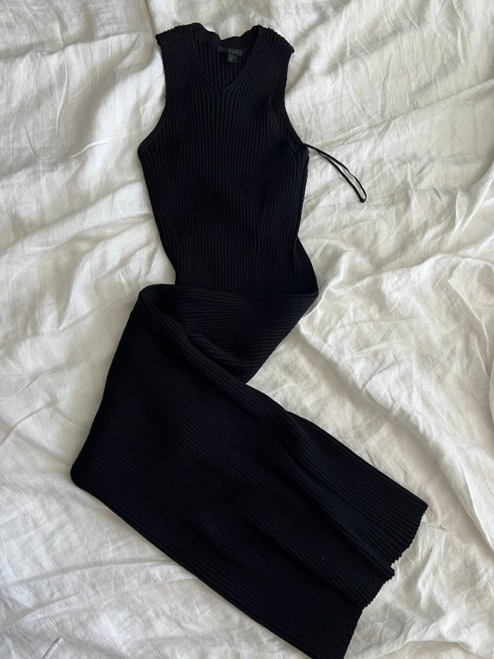 COS ribbed maxi dress